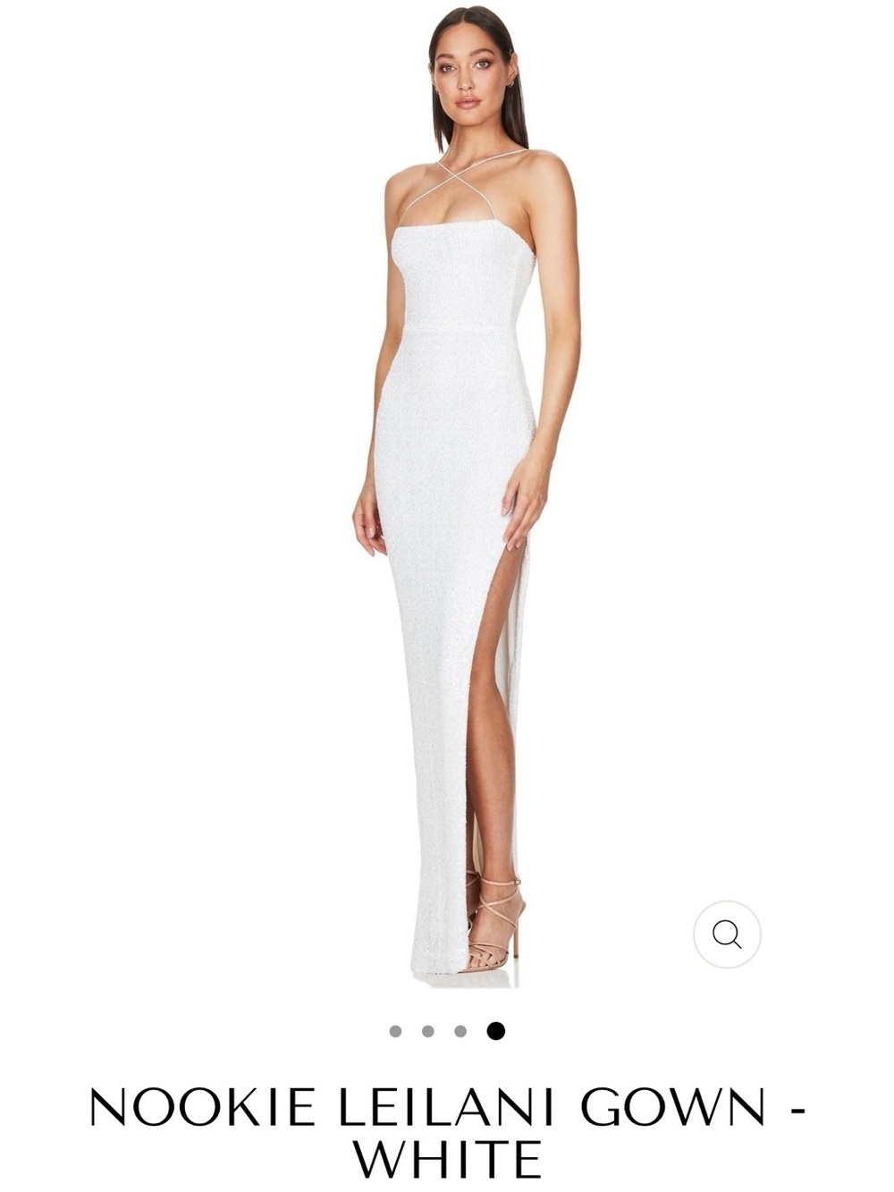 JAUS Nookie Leilani white gown